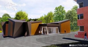 01 External render Planning permission granted for new music rooms at Collingwood College