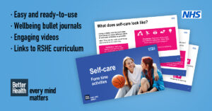 3. Self care image resized Better Health supports Mental Health with inclusive self-care activities for pupils