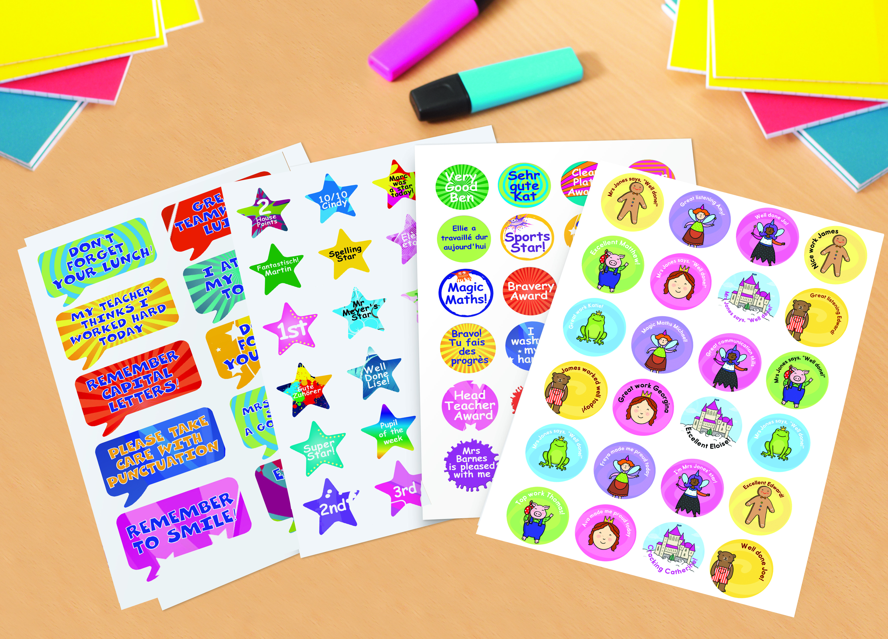 Avery printed stickers Free Christmas giveaway of Avery's Sticky Stuff for Schools range