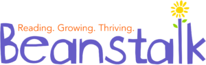 Beanstalk logo transparent 7,000 volunteering hours spent helping children become more confident readers across England every week