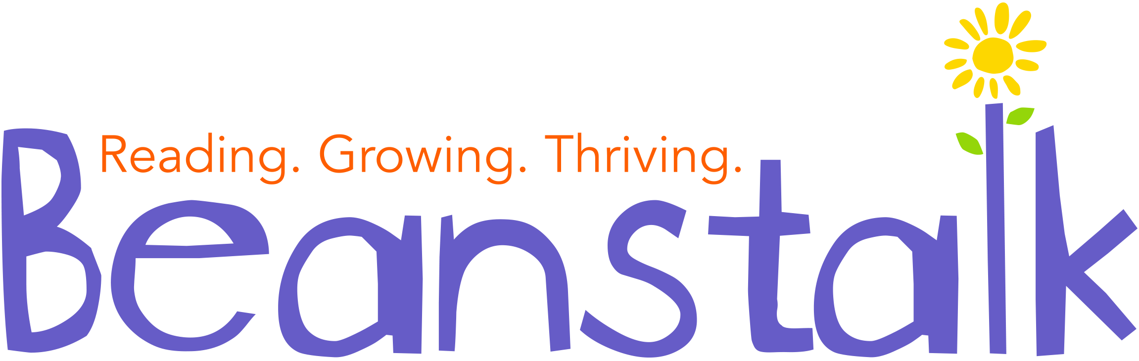 Beanstalk logo transparent 7,000 volunteering hours spent helping children become more confident readers across England every week