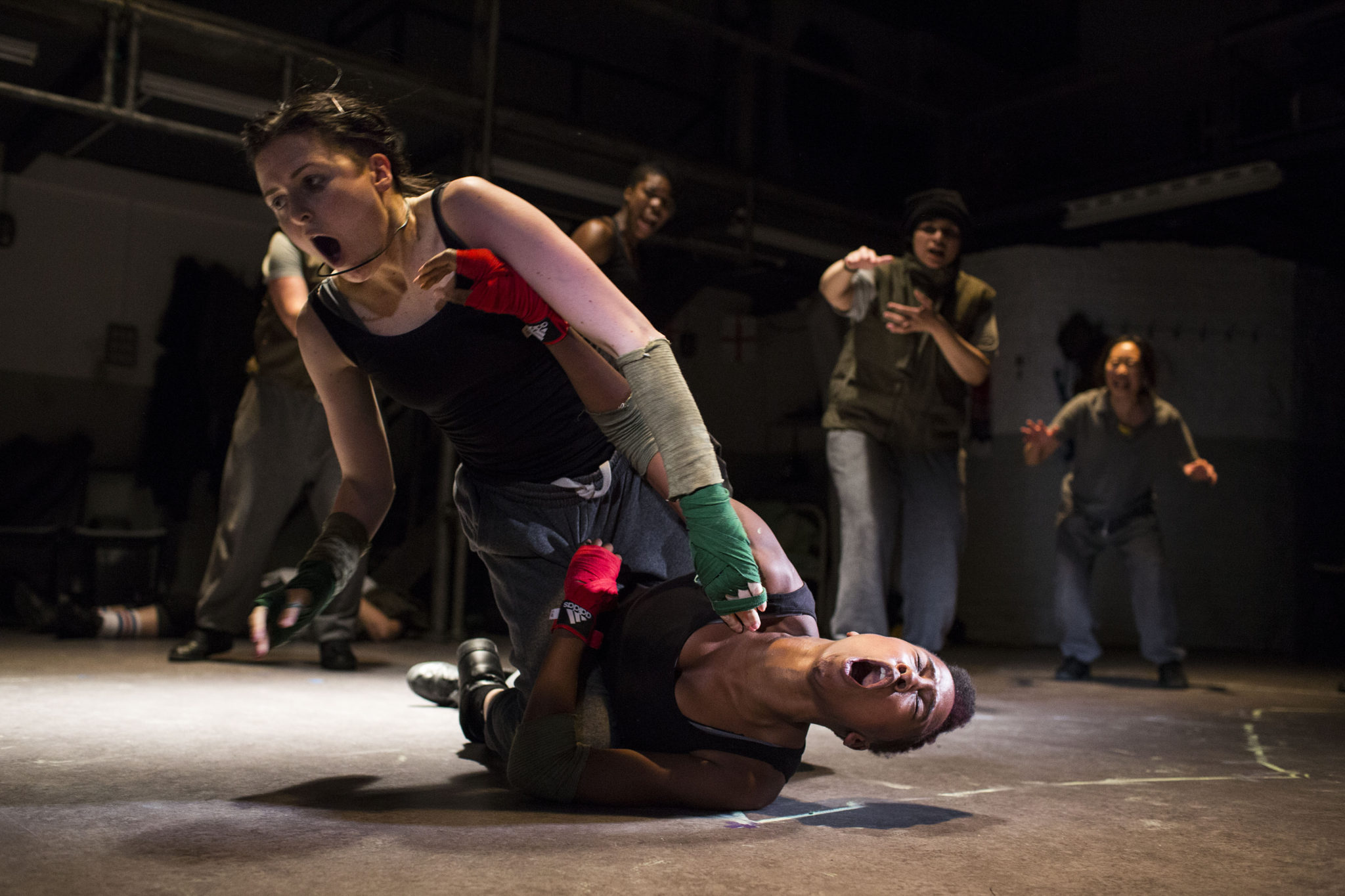 Clare Dunne Prince Hal and Jade Anouka Hotspur in Henry IV Photo by Helen Maybanks Donmar Warehouse’s all-female Shakespeare Trilogy added to the National Theatre’s On Demand In Schools service