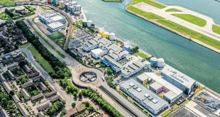 Docklands Campus Ariel shot Docklands original River Thames to help power University of East London net zero campus of the future