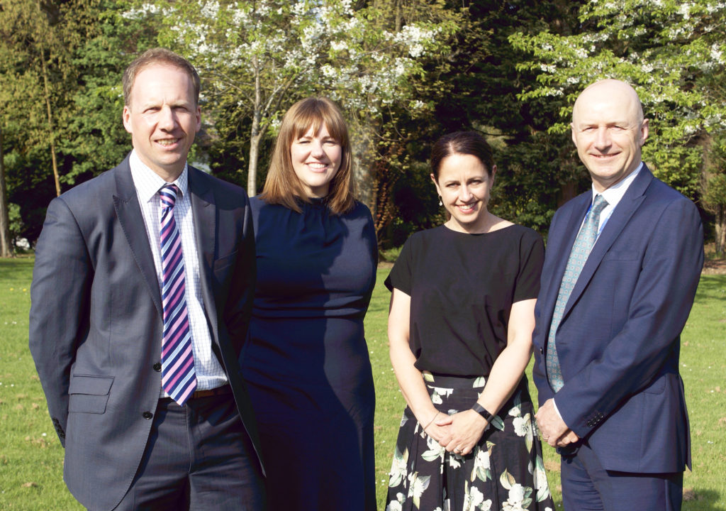 From left to right Bryan Stewart Clare Savage Elizabeth Kinninment and Simon Taylor of the Three Rivers Learning Trust Education trust expands with new leaders as part of long-term vision