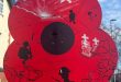 Cheshire College students line streets with creative poppy tribute