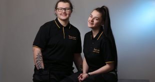 Inspectas Trainee Analyst Surveyors Abbi Molyneux left and Lilly Holden3 Inspectas compliance boosts educational property analyst surveying team