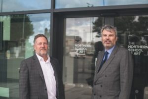 Pat Chapman and Dr Martin Raby NSA sm North's leading art college becomes The Northern School of Art