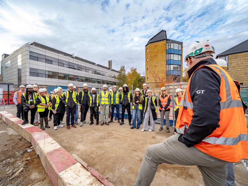 Students explore live uni redevelopment in construction recruitment ...