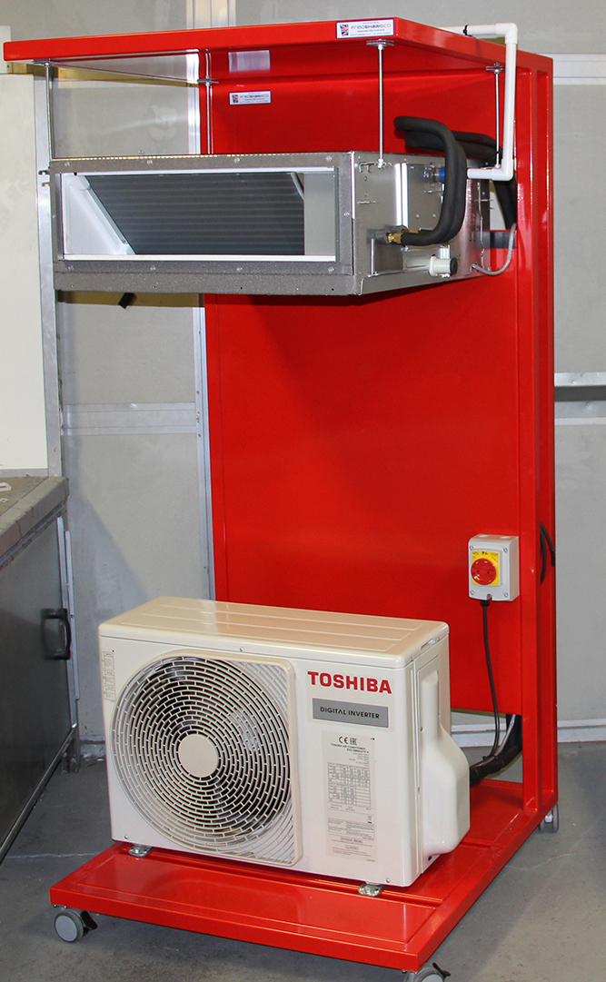 Toshiba training and test rig for SkillFRIDGE Toshiba helps UK’s top air conditioning students