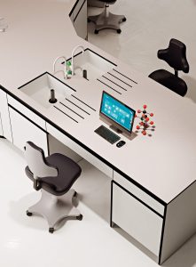 Trespa® TopLab® BASE 2r A scientific worktop that promotes healthy air quality, ideal for school science laboratories