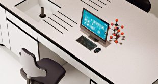 Trespa® TopLab® BASE 2r A scientific worktop that promotes healthy air quality, ideal for school science laboratories