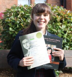 amber cropped Gold Award for Solihull School pupil