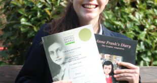 amber cropped Gold Award for Solihull School pupil