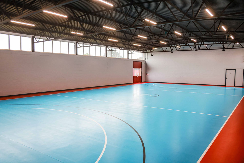 Romilly School, Wales, delighted with Fast Track Sports Hall transformation using Taraflex SL Sports Flooring from Gerflor