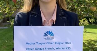 kirsty cropped Local student wins prestigious national languages competition